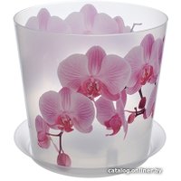 Кашпо Idea Деко М 3106 (розовые цветы)