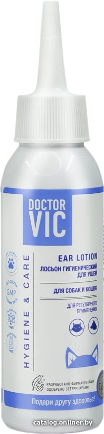 Лосьон Doctor VIC гигиенический для ушей собак и кошек (100 мл)