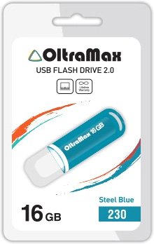 

USB Flash OltraMax 230 16GB (бирюзовый) [OM-16GB-230-St Blue]