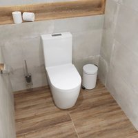 Унитаз напольный Lauter Rimless 21D2202 + гигиенический душ Rainix 21LT7713MW