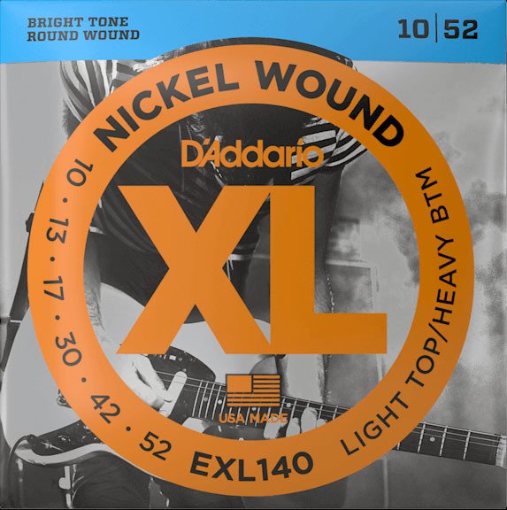

Струны для гитары D'Addario EXL140 XL Nickel Wound Light Top/Heavy Bottom 10-52