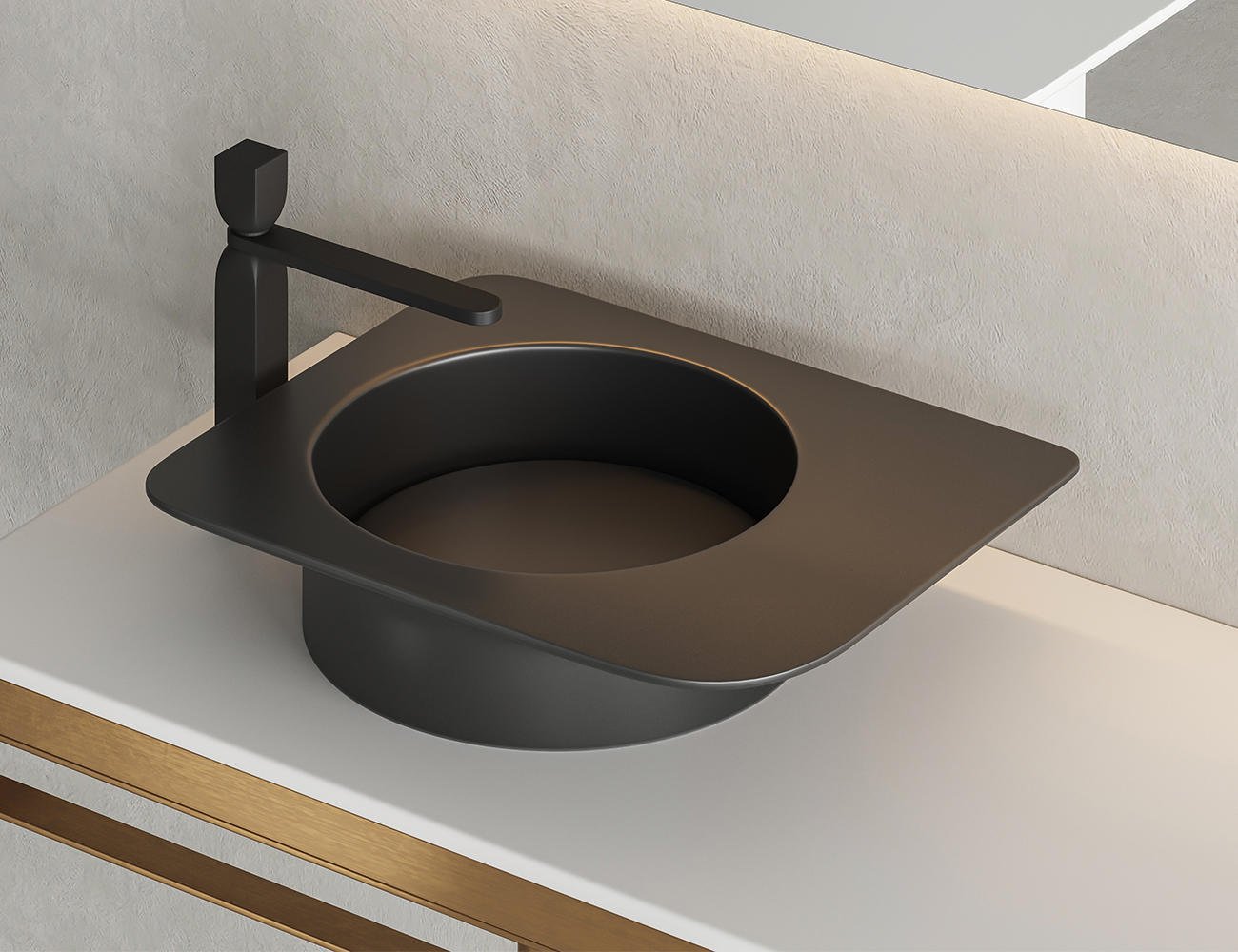 

Умывальник Salini Alda 01 110611G (черный)