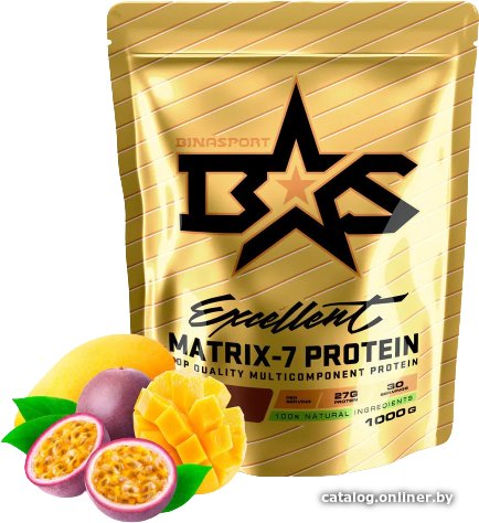 Протеин комплексный Binasport Excellent Matrix-7 Protein (1000г, манго/маракуйя)