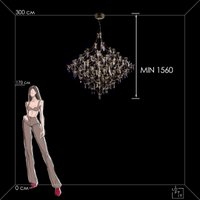 Подвесная люстра LOFT IT Mira 10259/1200 (Gold Asfour)