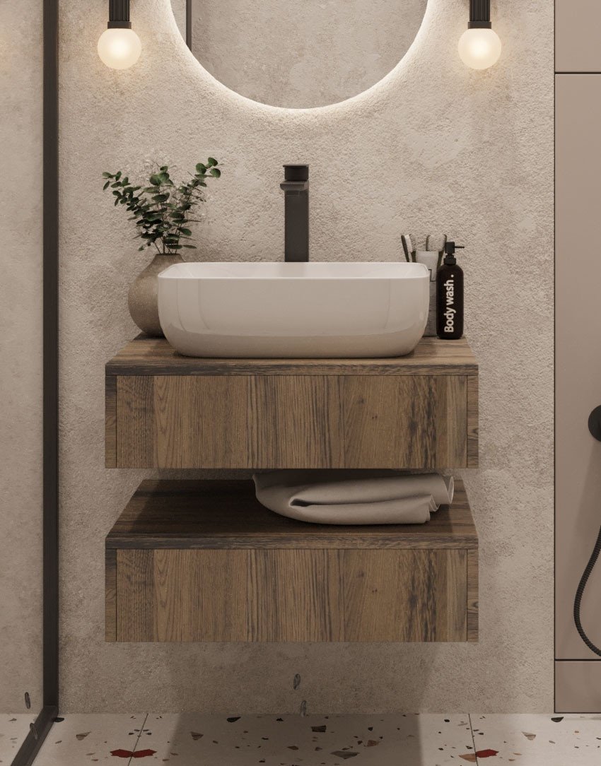 

ЗОВ Тумба под умывальник Токио Премиум 70 TP270AWPTOC (аттик)