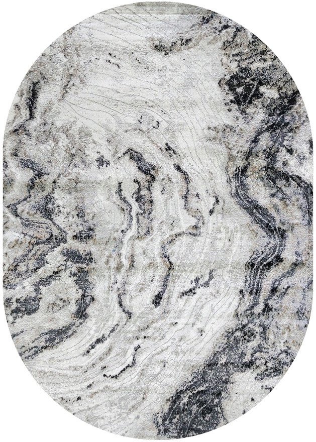 

Ковер для жилой комнаты Safyun Victoria HL796-GREY-ANTRASIT-OVAL (2x3)
