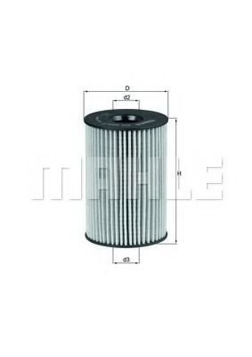 

Масляный фильтр Mahle Knecht OX3537D