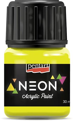 Акриловая краска Pentart Neon 30 мл (желтый)