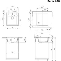 Кухонная мойка MAUNFELD Perla 460 MFQS-460BG (бежевый)