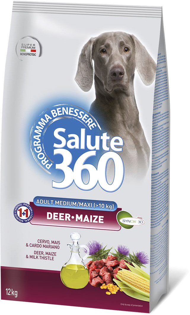 

Сухой корм для собак Pet360 Salute 360 Dog Adult Medium/Maxi с олениной и кукурузой 3 кг