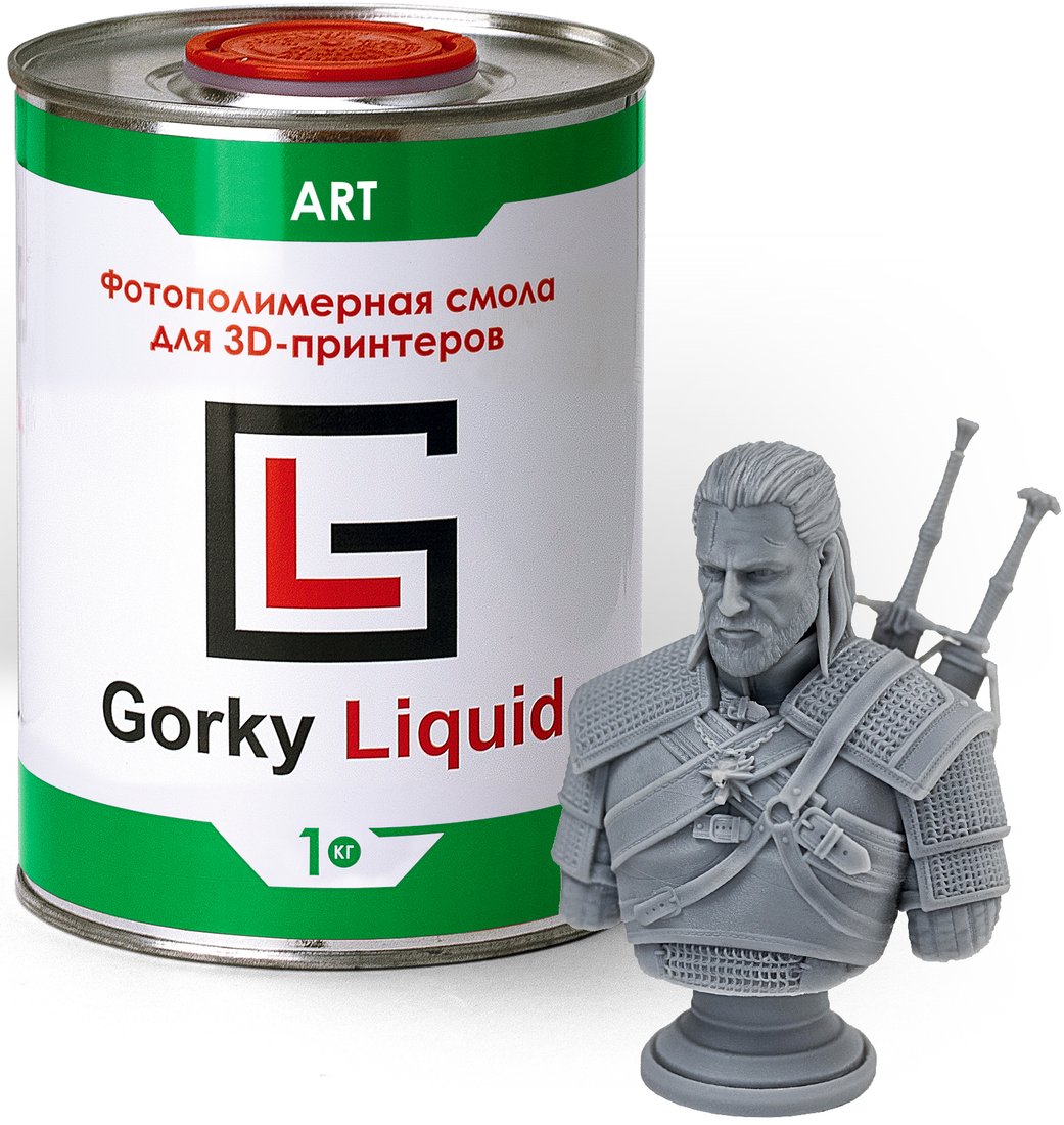 

Фотополимер Gorky Liquid ART 1 кг (серый)