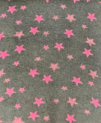 Коврик (подстилка) Profleece Звездочки PF028 (графит/вишневый)