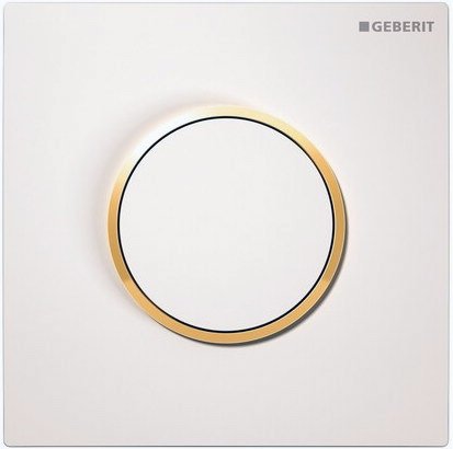 

Панель смыва Geberit Sigma 10 HyTouch 116.015.KK.1 (белый/золотистый)