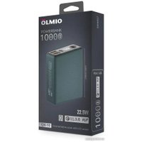 Внешний аккумулятор Olmio QX-10 10000mAh (темно-зеленый)