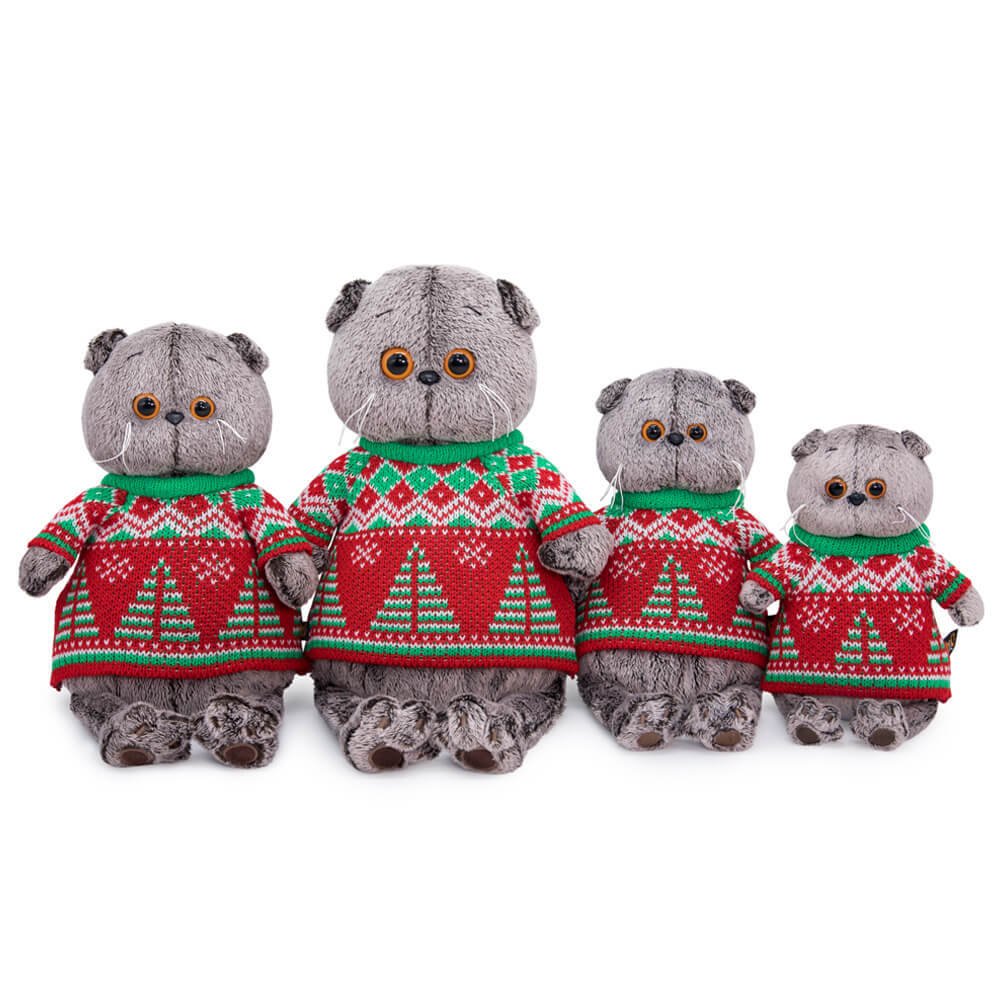 

Классическая игрушка BUDI BASA Collection Басик в свитере с елками Ks19-189 (19 см)