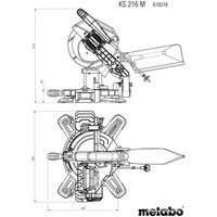 Торцовочная пила Metabo KS 216 M 610216000