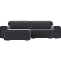 Угловой диван Лига диванов Лига-029 левый 121928L (велюр серый)