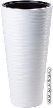 Кашпо Form-Plastic Sahara Dunes slim 2723-011 (белый)