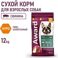 Сухой корм для собак Award Adult Hypo со свининой с добавлением брусники 2543561 12 кг в Могилеве