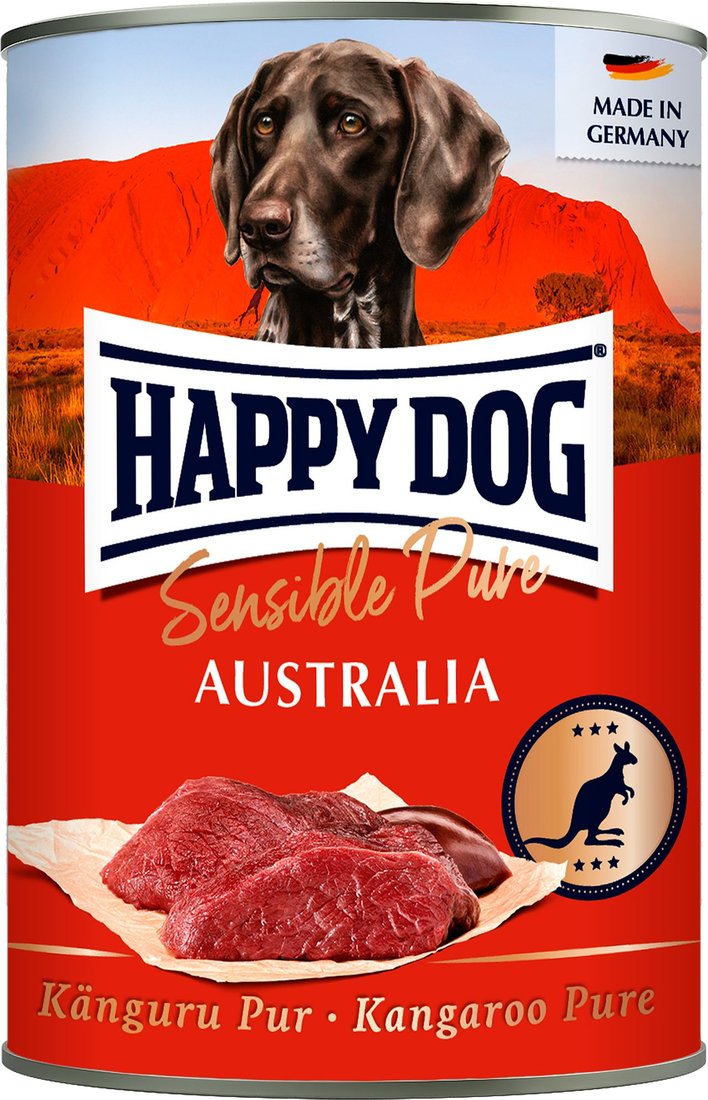 

Консервированный корм для собак Happy Dog Sensible Pure Australia Кенгуру 400 г