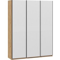 Шкаф-купе Трия Оскар Хилтон Т2 1800 271089 (ручка черная/дуб крафт золотой/белый матовый)