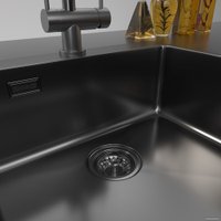 Кухонная мойка ZorG ZRN 5055 Premium PVD Gunblack