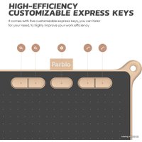 Графический планшет Parblo Ninos S (розовый)