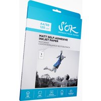 Самоклеящаяся бумага S'OK Самоклеящаяся без вырубки матовая A4 120 г/м2 50 листов SA4120050M-S