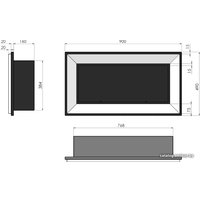 Биокамин SimpleFire Frame 900 (черный)