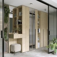 Шкаф-гармошка Евва Лайн ЛН-2D.450.01(1Z/1Z) (гикори кингстон)