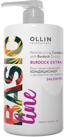 

Кондиционер Ollin Professional Basic Line Восстанавливающий с экстрактом репейника 750 мл
