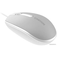 Мышь Canyon M-10 (серый/белый)