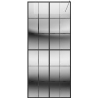Стеклянная шторка для ванны Teymi Helmi 90x200 T00301 (прозрачное стекло/черный матовый )