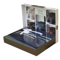 Семейный комплект постельного белья DO&CO Drawing 11071 (черный)