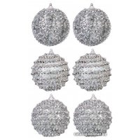 Елочная игрушка Elan Gallery Серебряный узор 970085