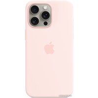 Чехол для телефона Apple MagSafe Silicone Case для iPhone 15 Pro Max (светло-розовый)