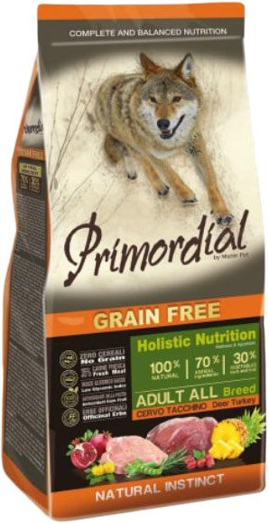 

Сухой корм для собак Primordial GF Adult Deer & Turkey 12 кг
