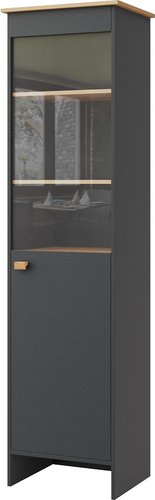 Шкаф-пенал КМК Мебель П Скандинавия КМК 0905.28 (дуб наварра/антрацит)