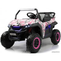 Электромобиль RiverToys T777TT 4WD (розовый камуфляж)