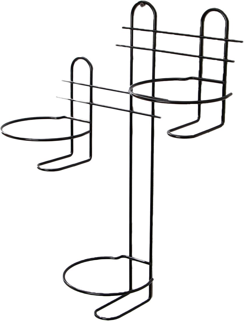 

Держатель для кашпо Sima-Land Прямая-3 5427809 (черный)