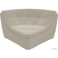 Элемент модульного дивана Лига диванов Холидей люкс 105686 (микровельвет, бежевый)