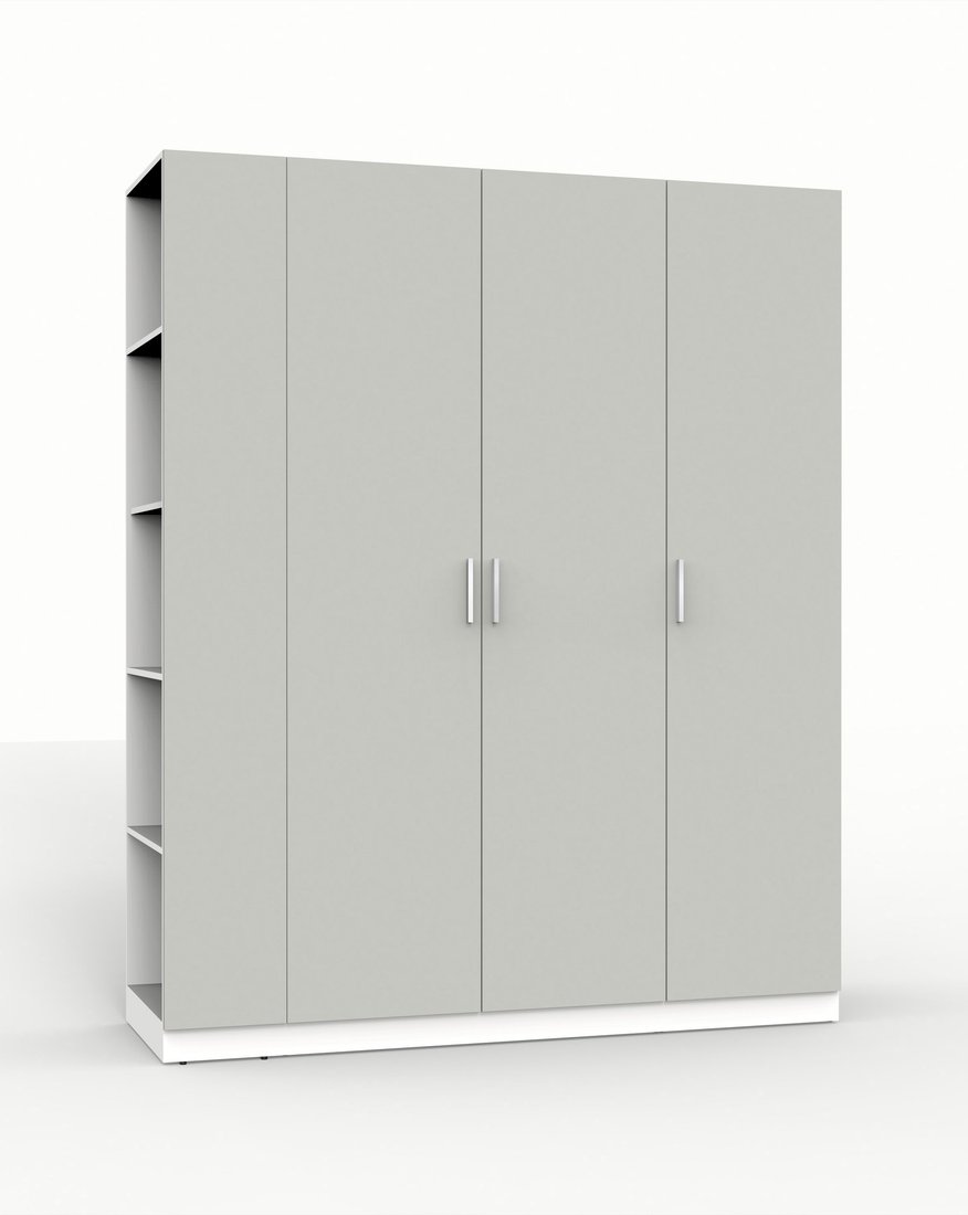 

Шкаф распашной Интермебель Марсель-24 МР 01-24 (шиншилла серая)