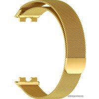 Браслет Rumi Milanese loop металлический для Huawei Band 8/9 (золотистый)