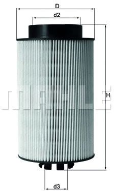 

Топливный фильтр Mahle Knecht KX1911D