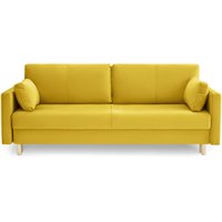 Диван Mio Tesoro Дублин 497 3-х местный (желтый 1103)