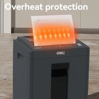 Шредер Deli E9952 (серый)