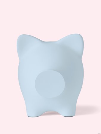 Копилка для денег PIG BANK свинка-копилка XL (голубой)