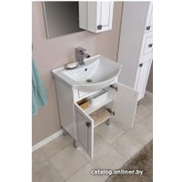  Aquanet Тумба под умывальник Честер 60 00187122 (белый/серебро)