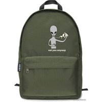 Городской рюкзак Vtrende Инопланетянин с пиццей (хаки)