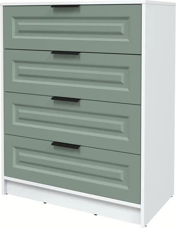 

Комод Интерлиния Концепт КТ-К80 Деко (белый платинум/мята)